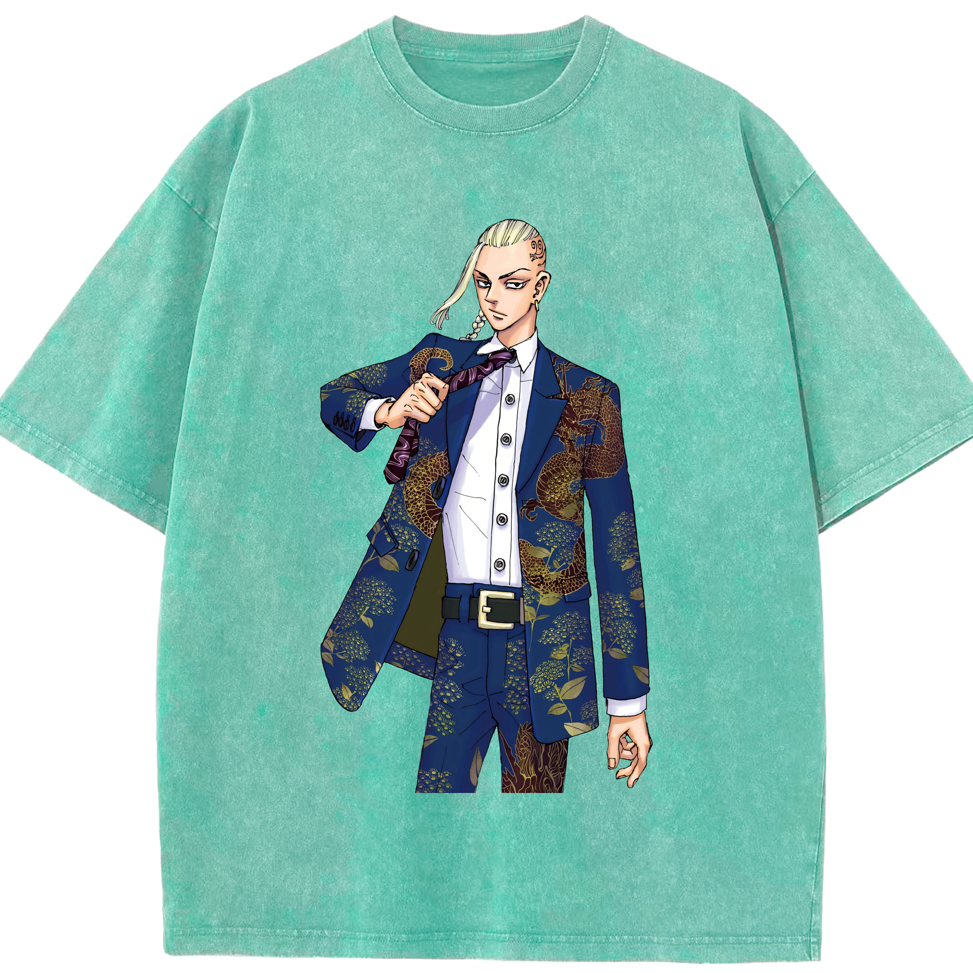 （画像用） 東京リベンジャーズ Tokyo Revengers 綿100% ヴィンテージ風 半袖Tシャツ（フロントプリント）